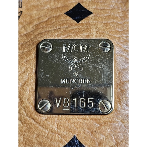 MCM Cognan Visetos Handbag/Shoulder Bag Leather Brown - Picture 5 of 15